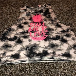 summer tank top with an open back